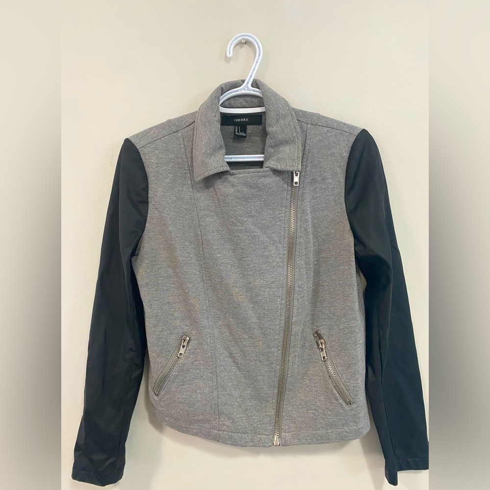 Black And Grey Casual Jacket.